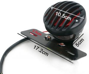 12V LED Retro Taillight With Fence Cover